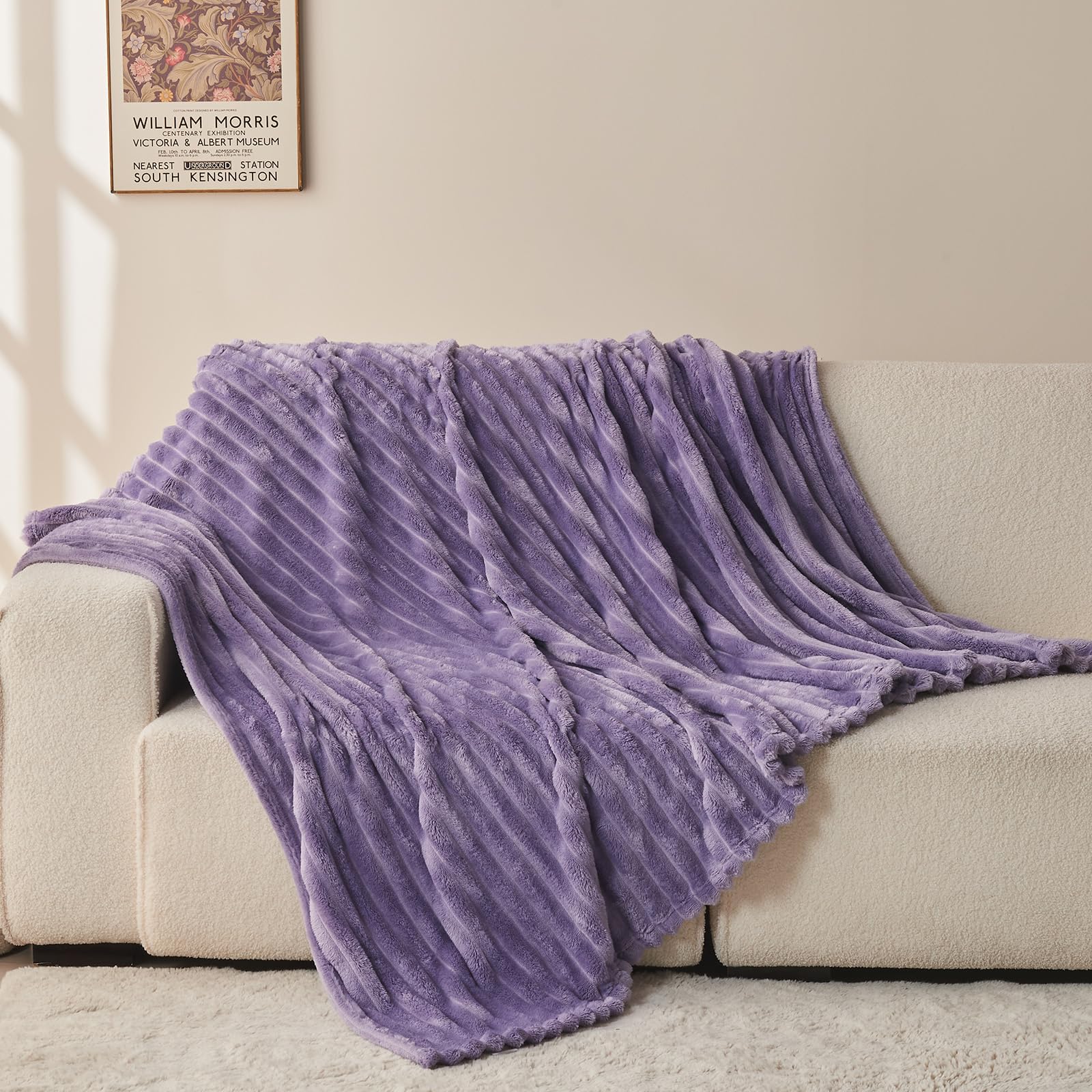 NEWCOSPLAY reversible softness displayed on two sides of the blanket