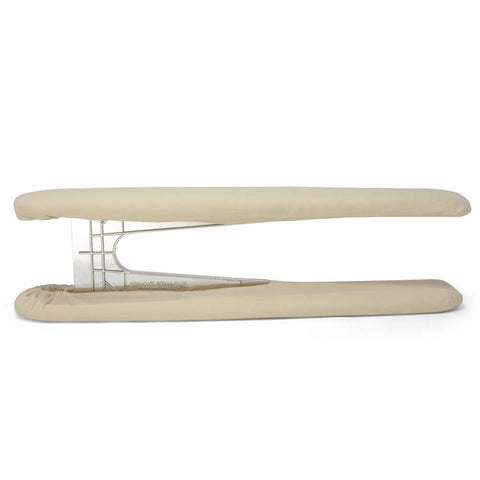 Newhouse padded sleeve ironing board aluminum frame provides durable support for high-heat pressing