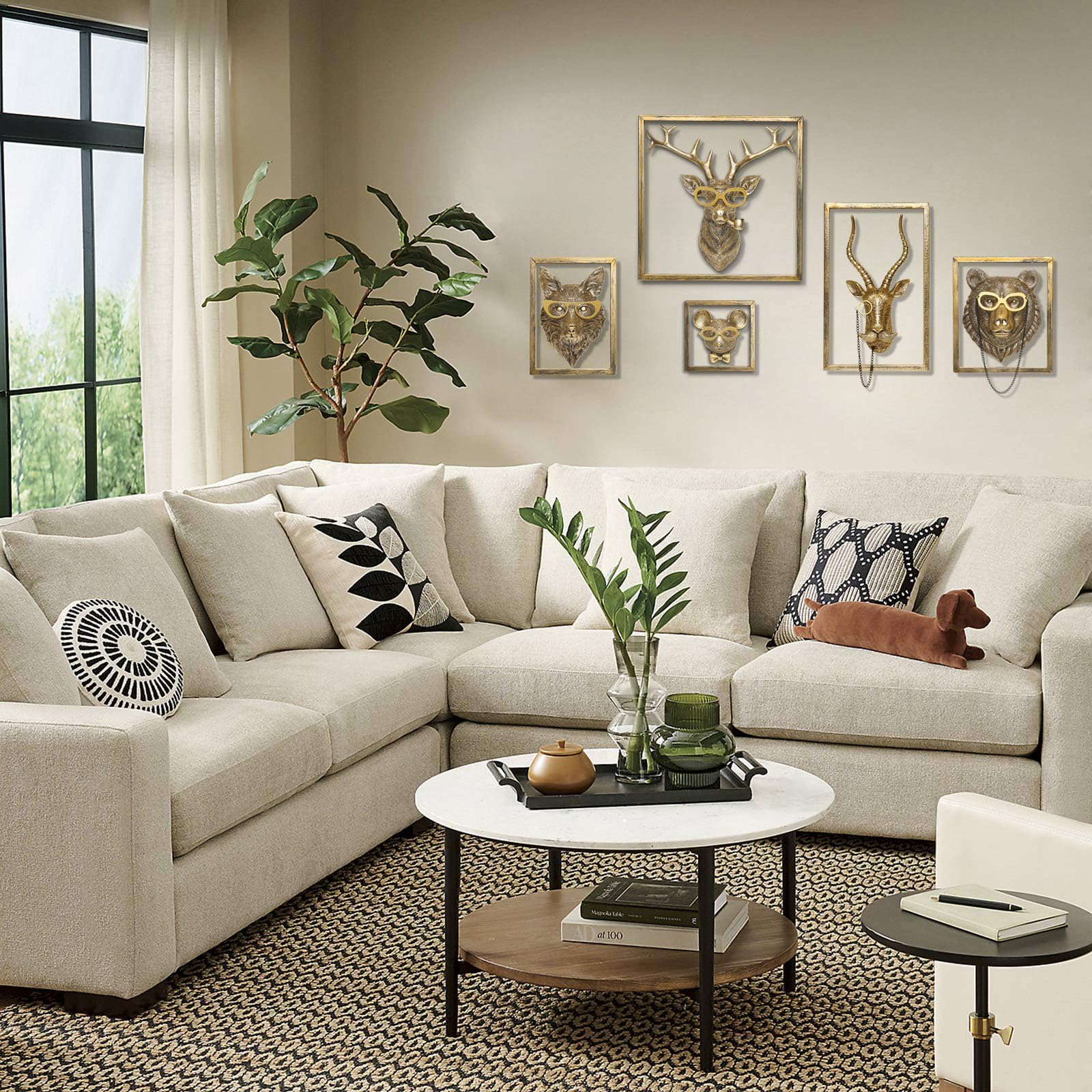 Newinhome gold zebra head wall decor stands out in dining or entryways