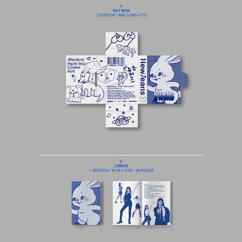 NewJeans EP booklet pages with rich visuals for quick viewing.