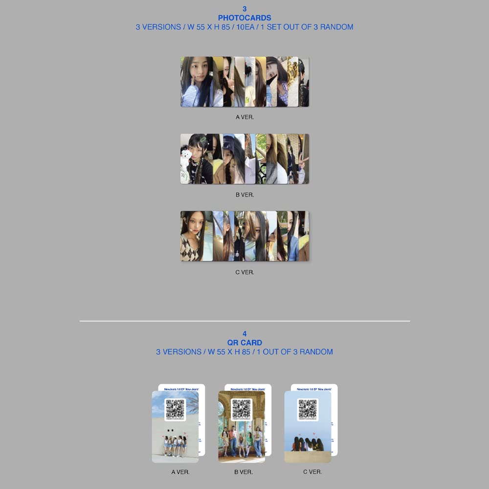 NewJeans random photocards gift, perfect for display and gifting.