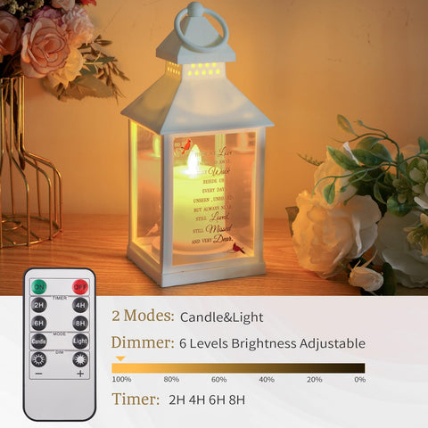 Newoh battery-powered cordless setup for mantles or gravesites
