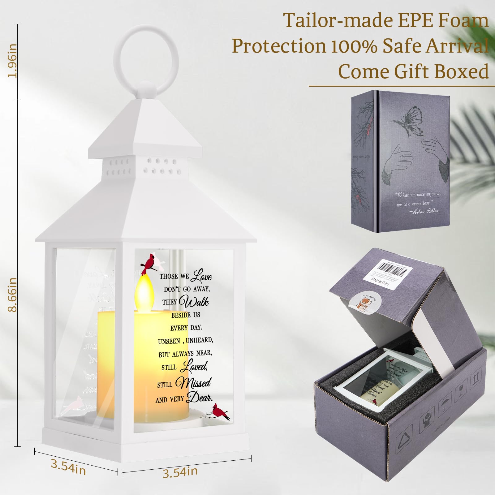 Newoh bereavement lantern emits warm glow for quiet remembrance