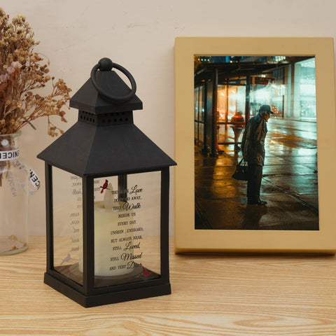 Newoh Sympathy Lantern comes in a gift box with blank cards for personalization.