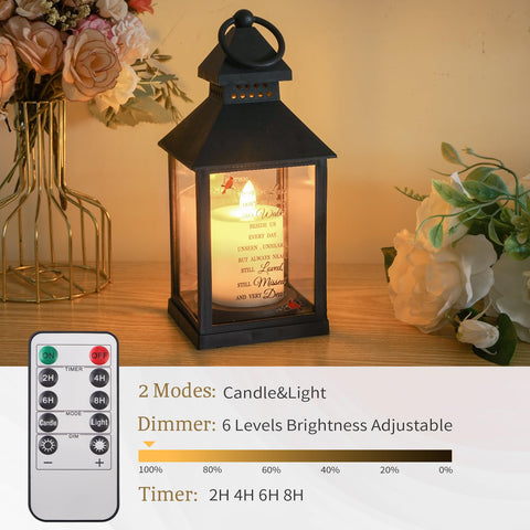 Newoh Sympathy Lantern suitable for grave sites or mantels with a gentle glow.