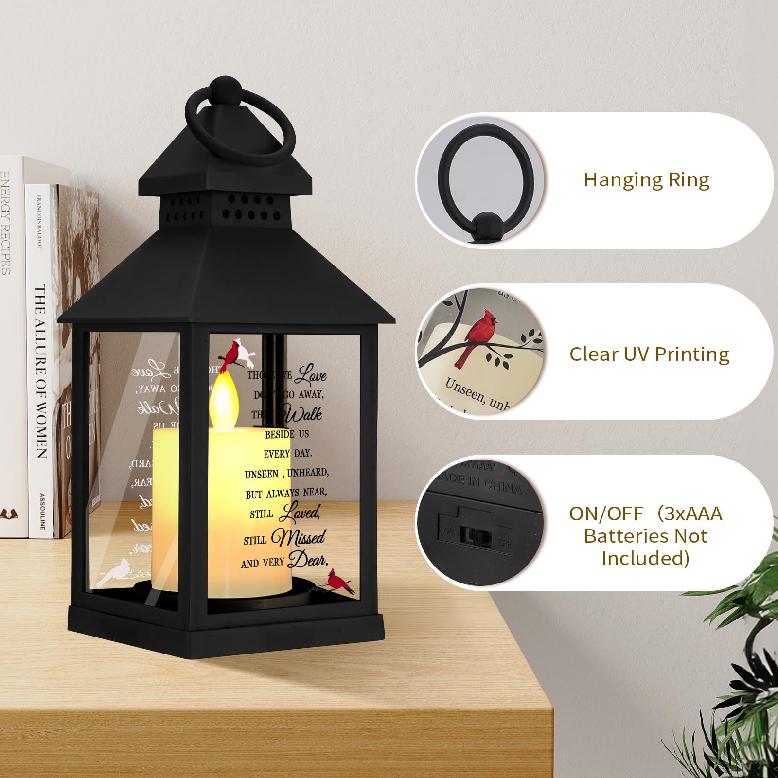 Newoh Sympathy Lantern illuminated with remote and timer options for ambiance.