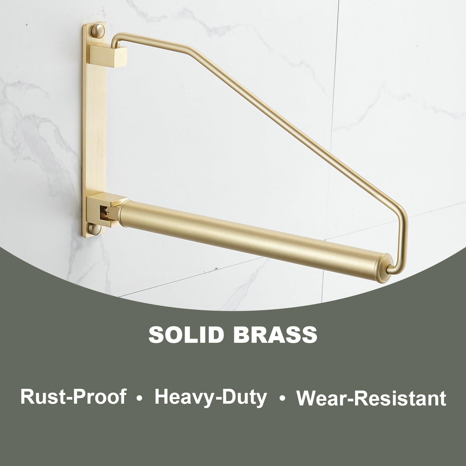 Heavy-duty rack loaded with coats proves reliable support for heavier items.