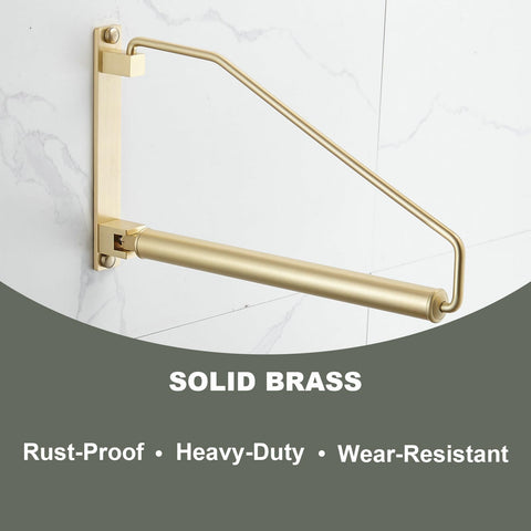 Heavy-duty rack loaded with coats proves reliable support for heavier items.