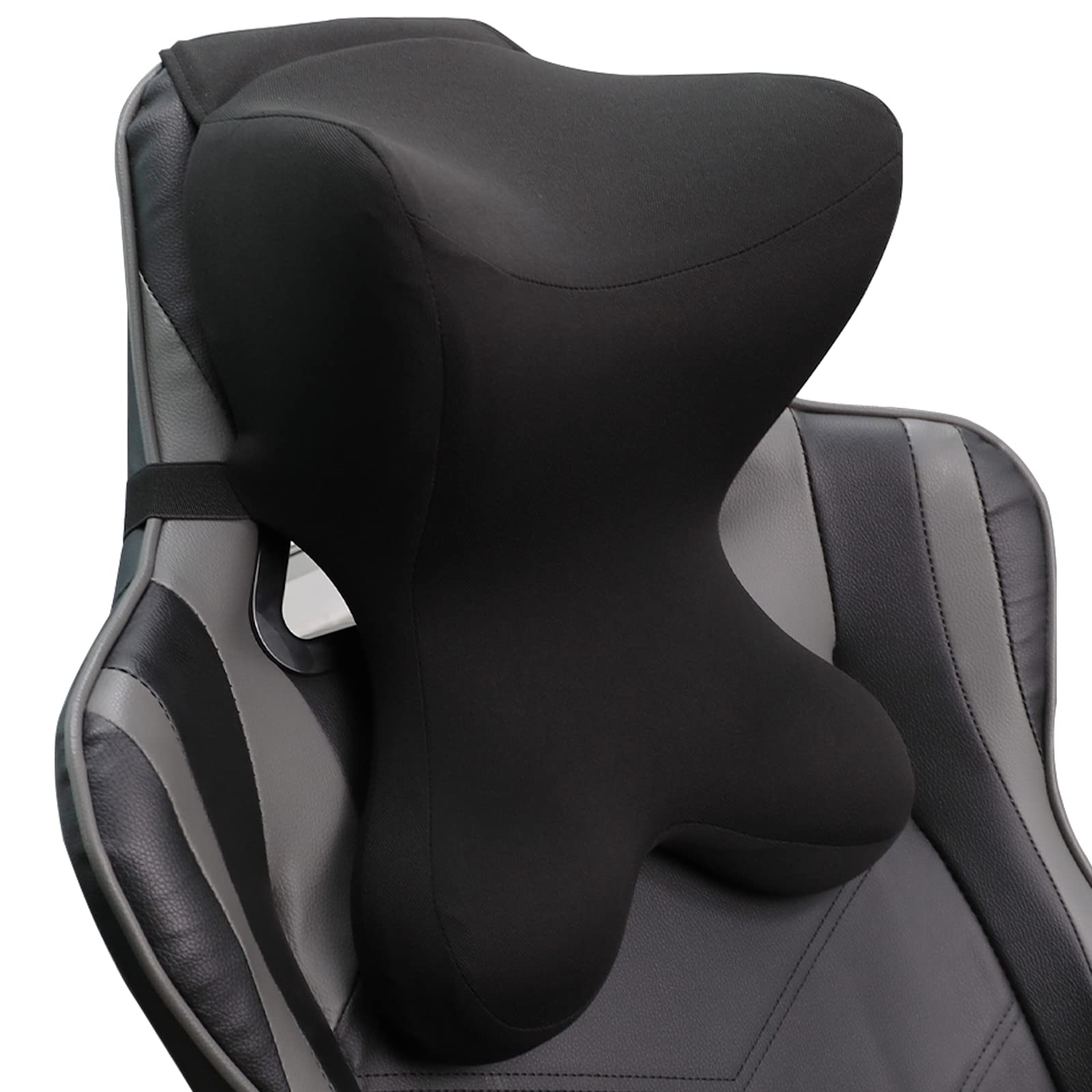 Newsty car neck pillow with adjustable strap for a secure, customizable fit.