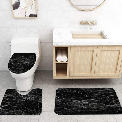 NEWSUYAA U-shaped rug adds warmth and non-slip safety underfoot.