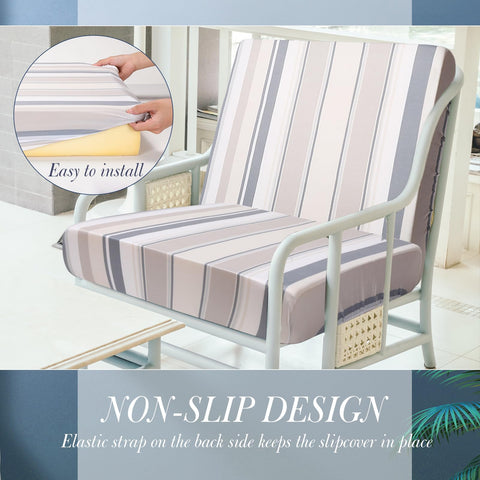 Newwiee couch slipcover quick-fit on sofa seat cushions