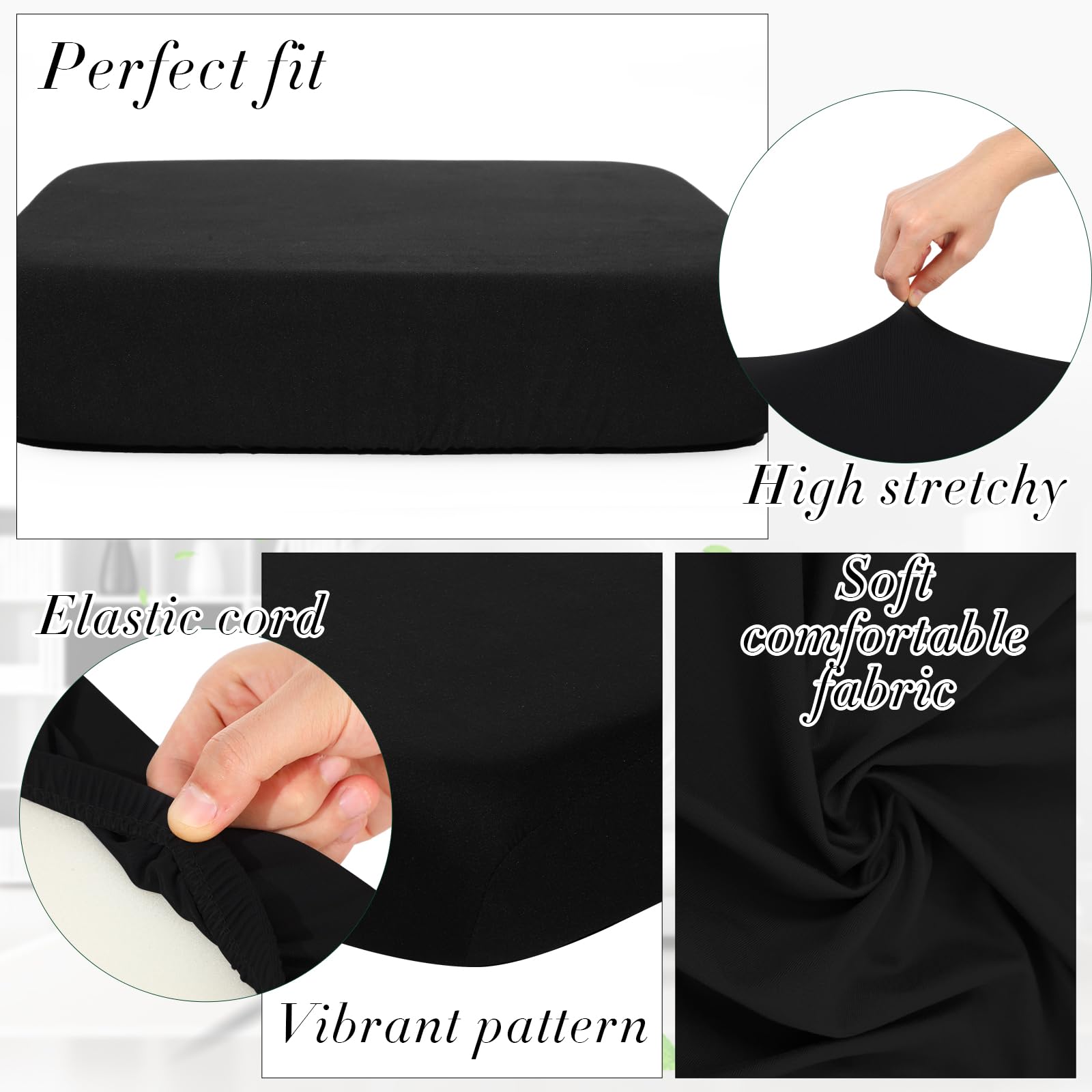 Newwiee machine washable cushion cover in soft polyester-spandex blend for easy cleaning