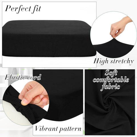 Newwiee machine washable cushion cover in soft polyester-spandex blend for easy cleaning