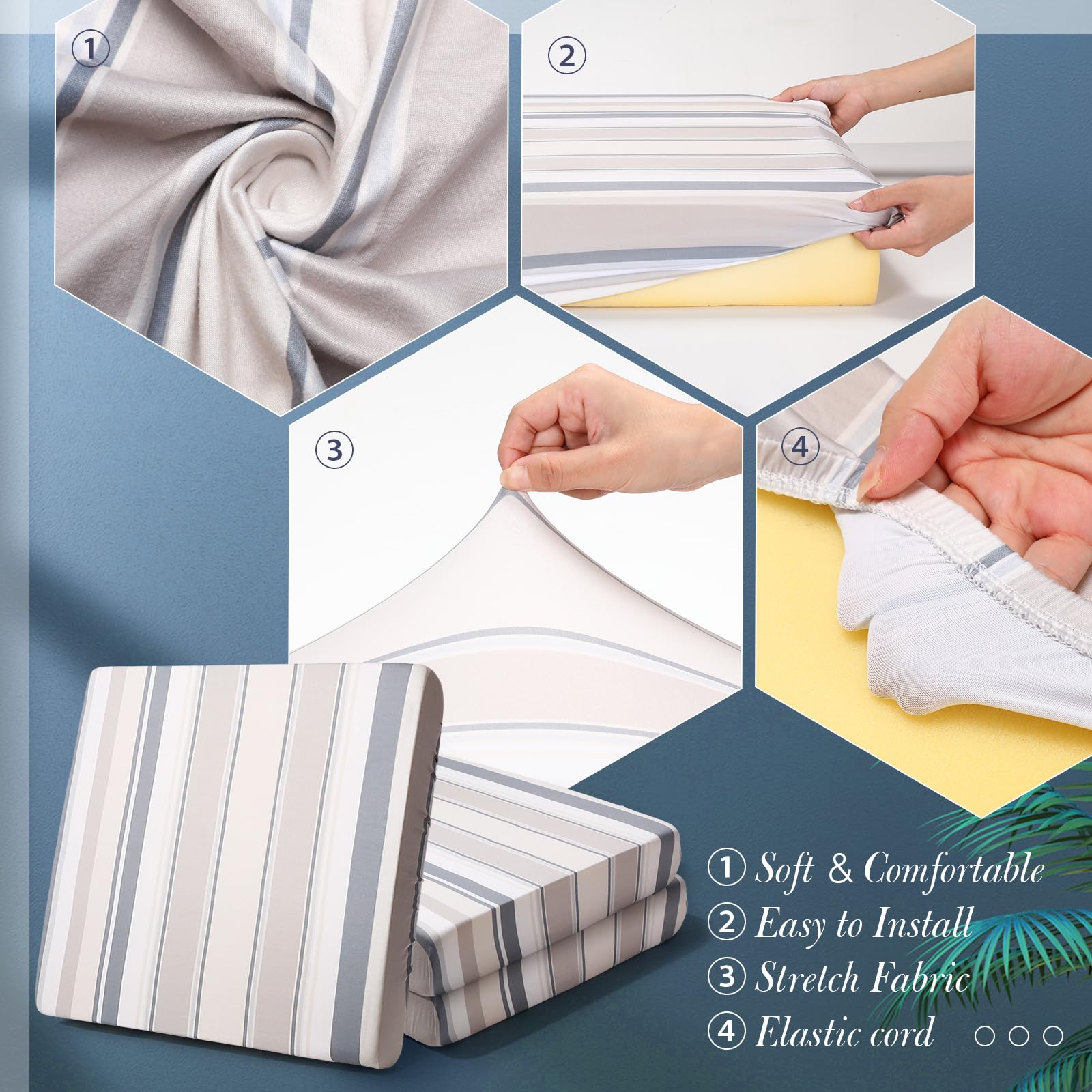 Newwiee patio furniture cushion protectors guarding against wear