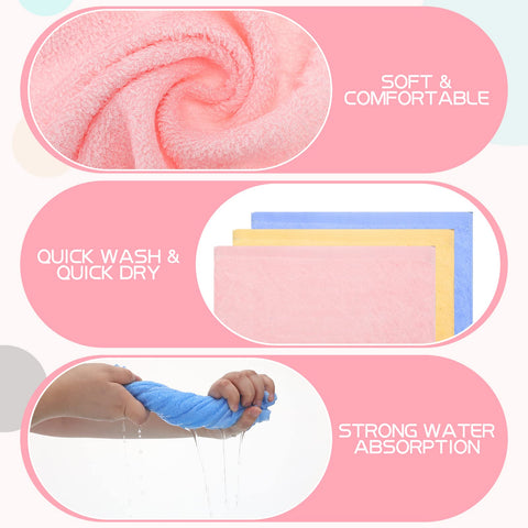 Newwiee wash cloths color mix display with versatile color choices