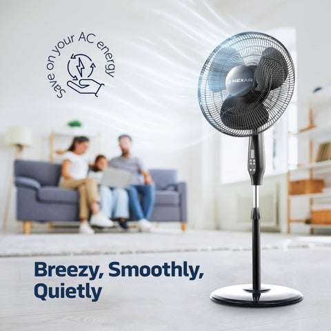 NEXAIR remote-control operation allows you to adjust airflow from anywhere.