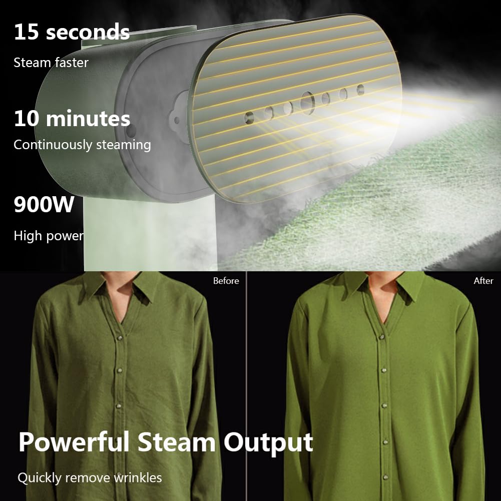 Nexdoo G6 delivers 12 minutes of continuous steam for refreshed clothing.