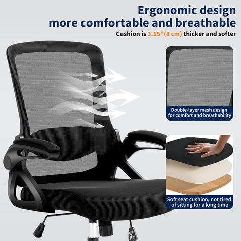 Nexthro flip-up armrests enable flexible seating in tight spaces.