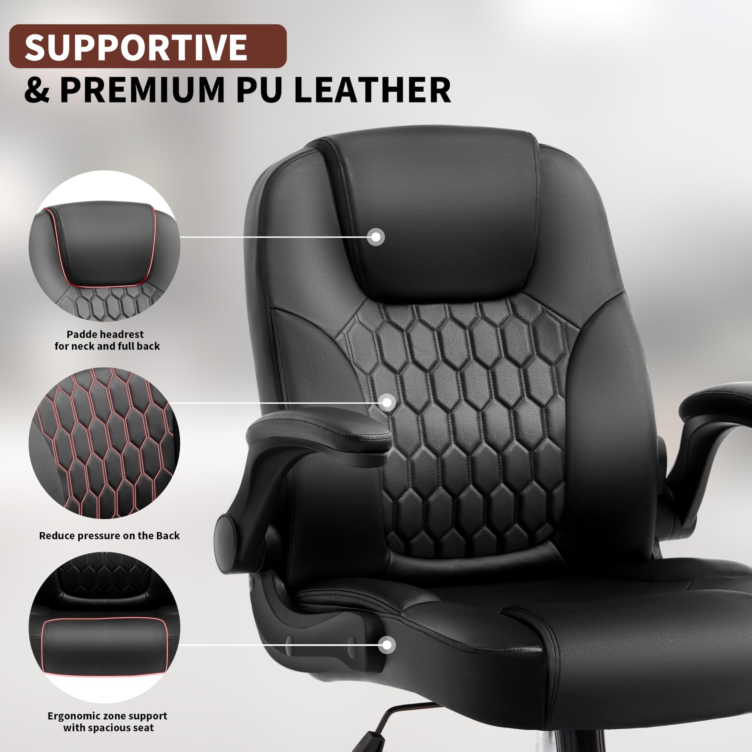 Nexthro high-density foam padding enhances comfort during long work sessions