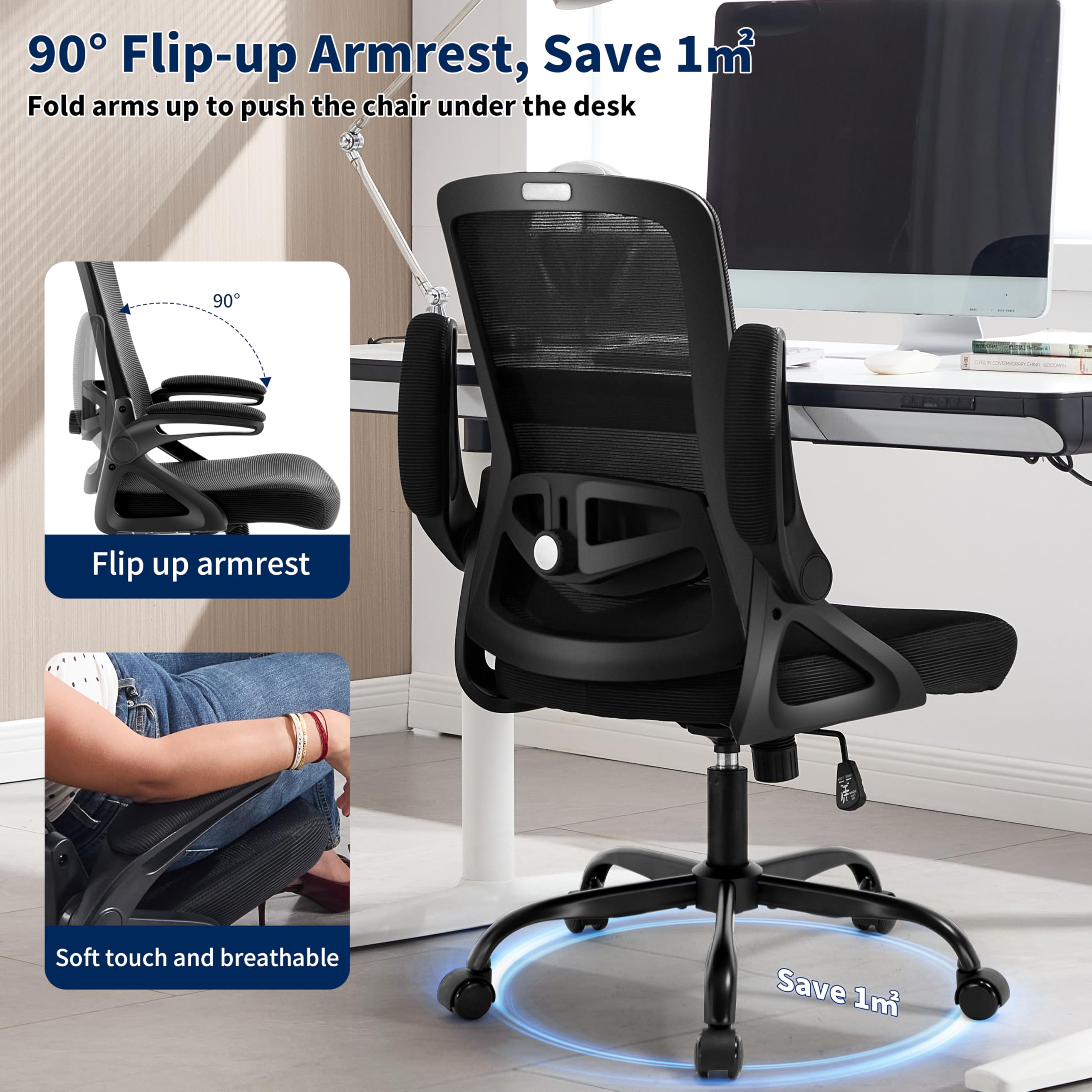 Nexthro chair supports up to 400 pounds for durable reliability.