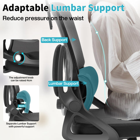 Nexthro ergonomic chair flip-up arms provide flexible seating options
