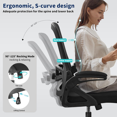 Nexthro breathable mesh fabric keeps you cool and comfortable while seated.