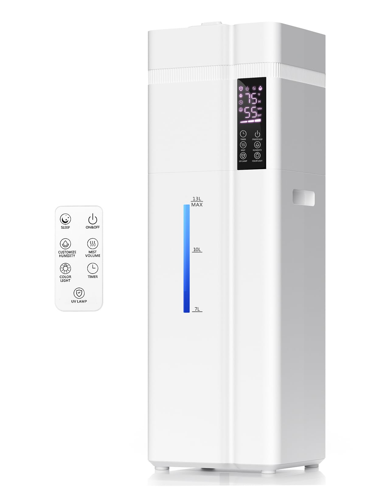 Nexva 13L humidifier tank is removable for easy top-fill and refilling