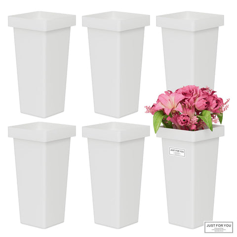 NEYCIL Flower Buckets 6-Pack with stickers for versatile DIY decor ideas.