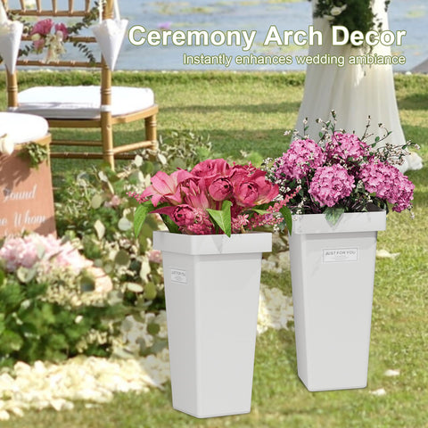 NEYCIL Flower Buckets square design complements modern and rustic decor.