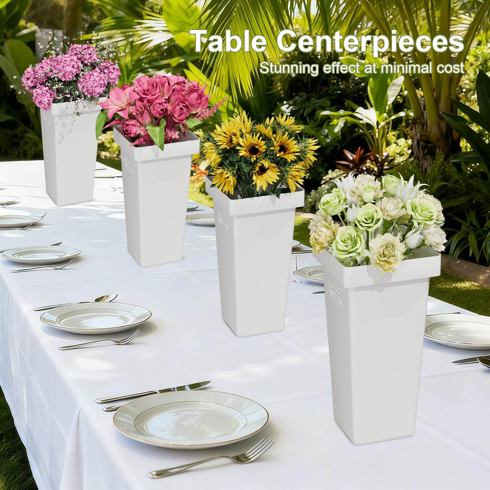 NEYCIL Flower Buckets double as centerpieces or functional storage accents.