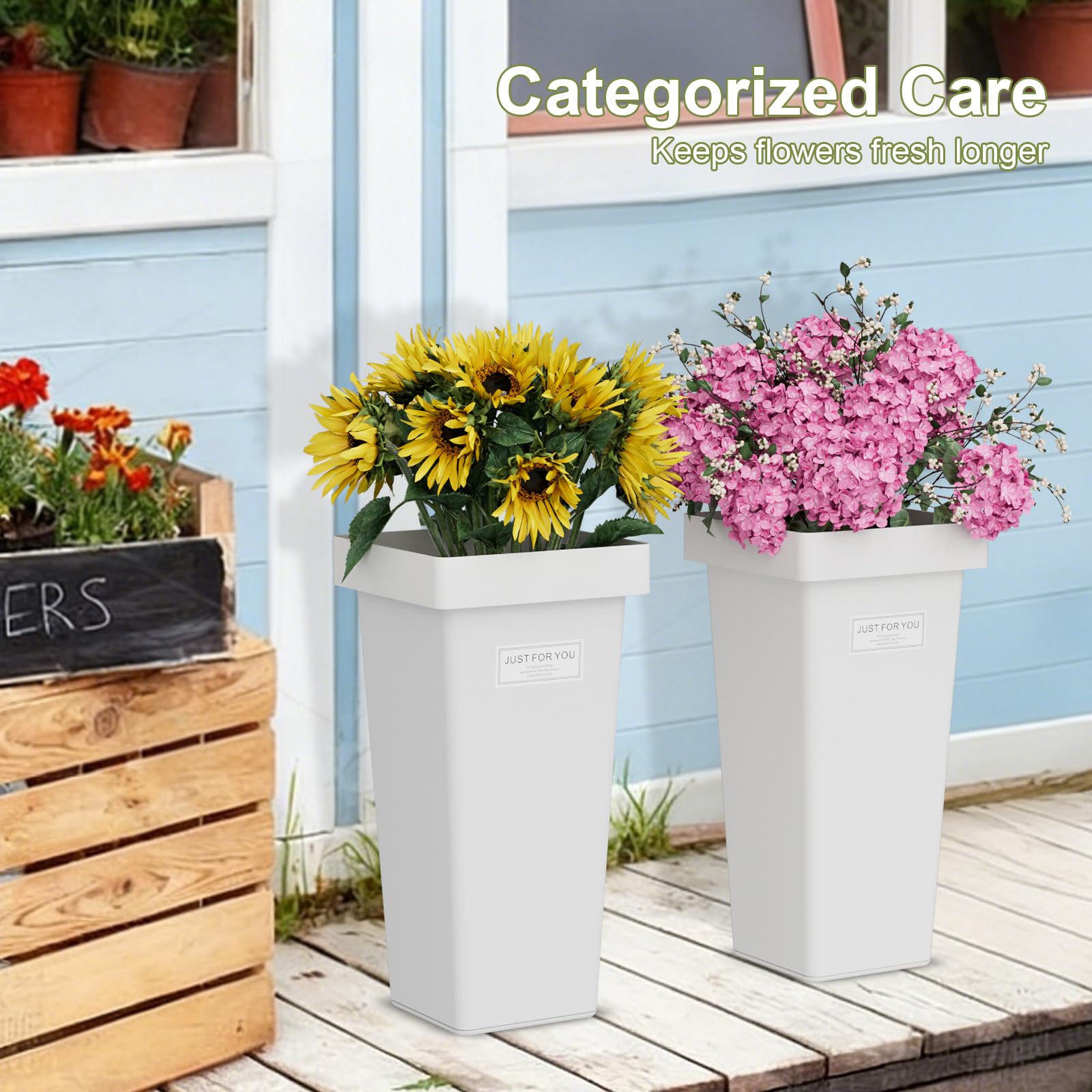 NEYCIL Flower Buckets easy to wipe clean after water or sap spills.
