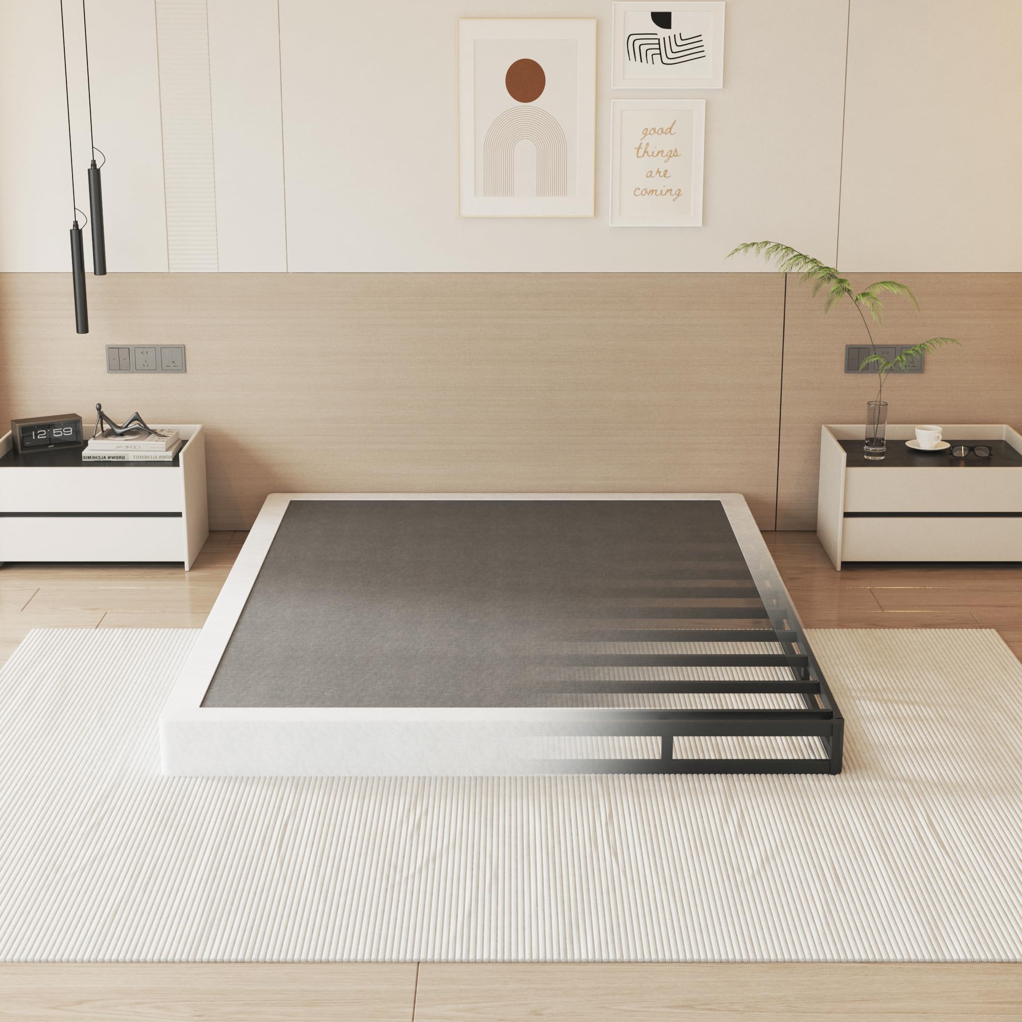 NHODIR 5in queen box spring cover eases access for thick mattresses.