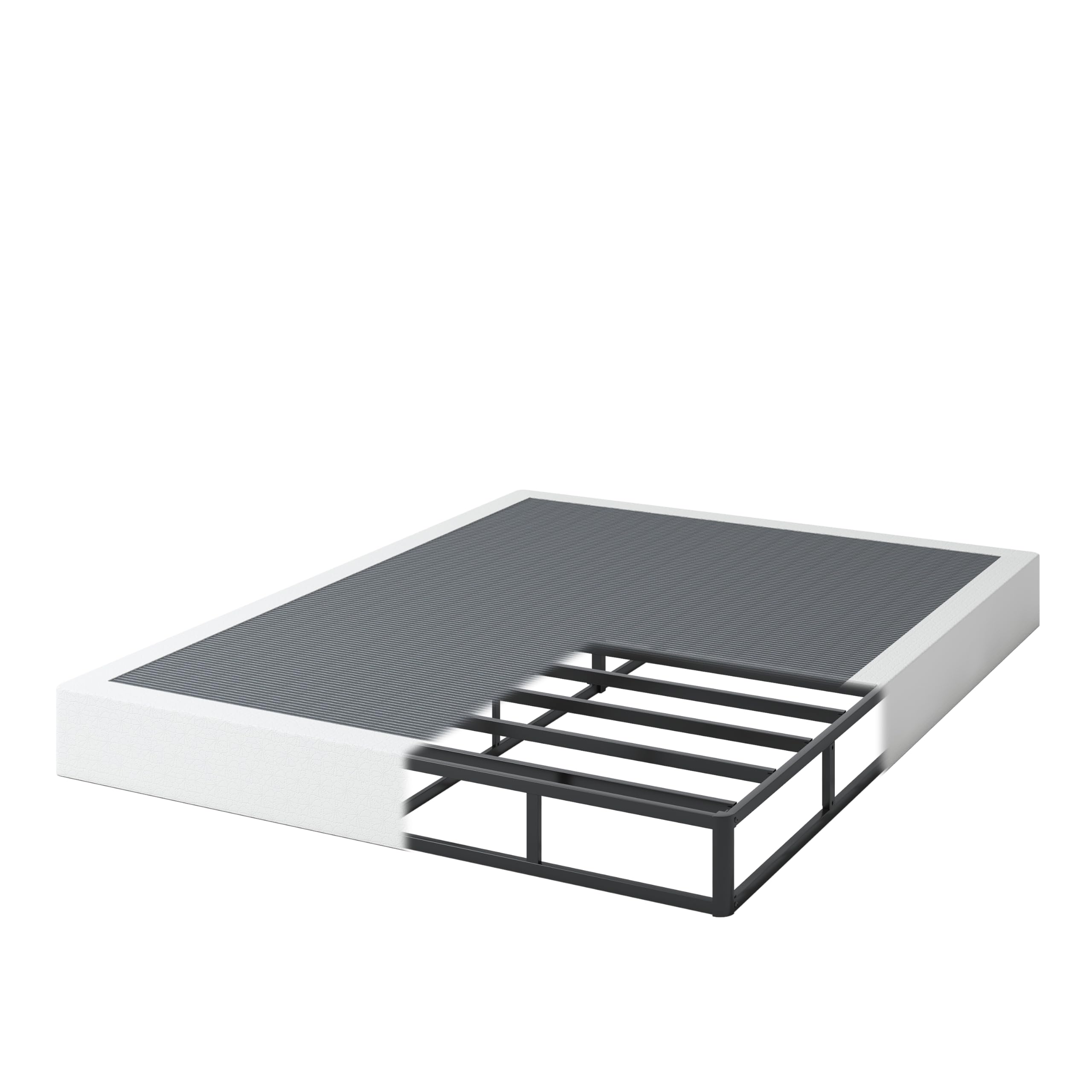 NHODIR 7in queen box spring low profile for easy bed access.