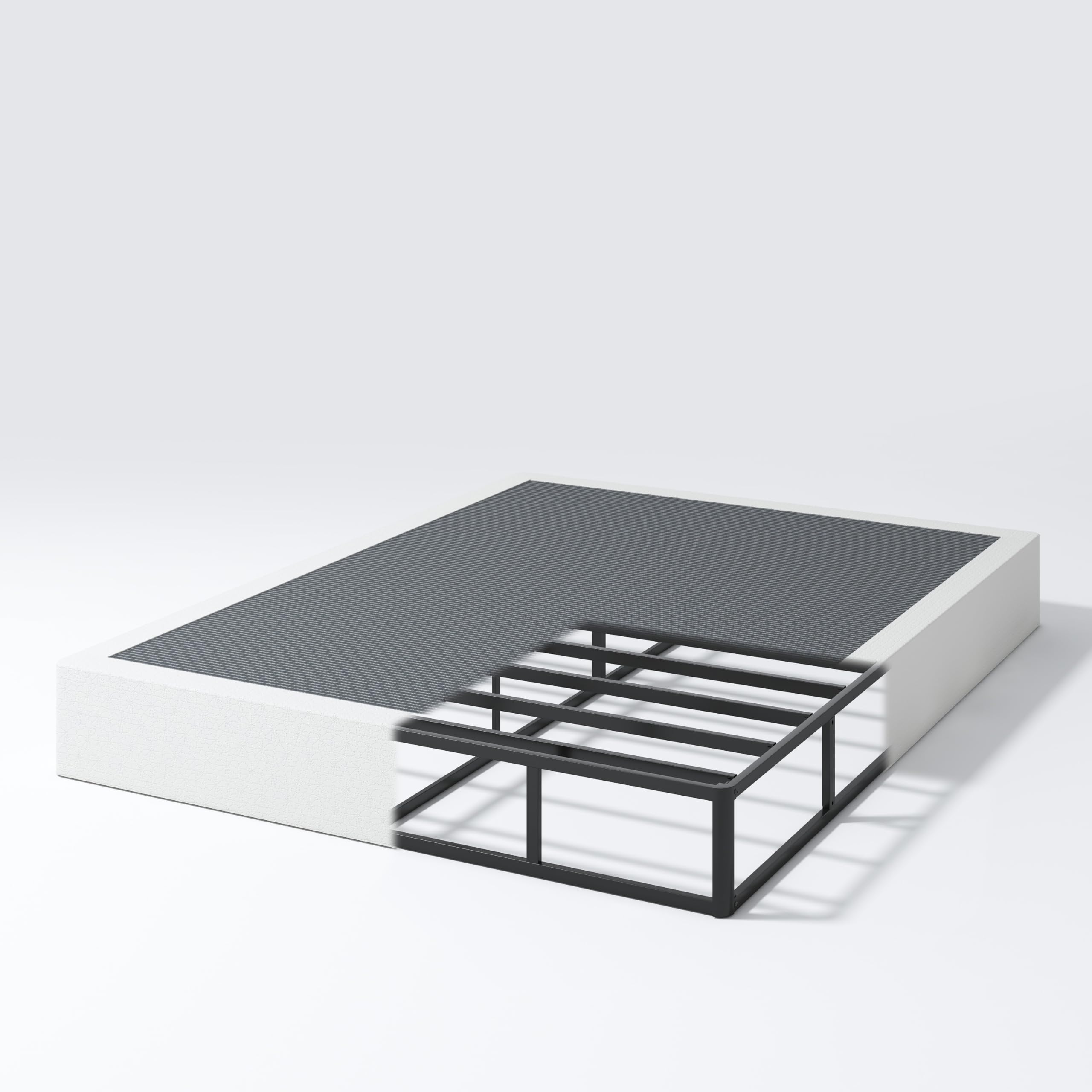 NHODIR 9-inch box spring frame for queen bed providing stable foundation