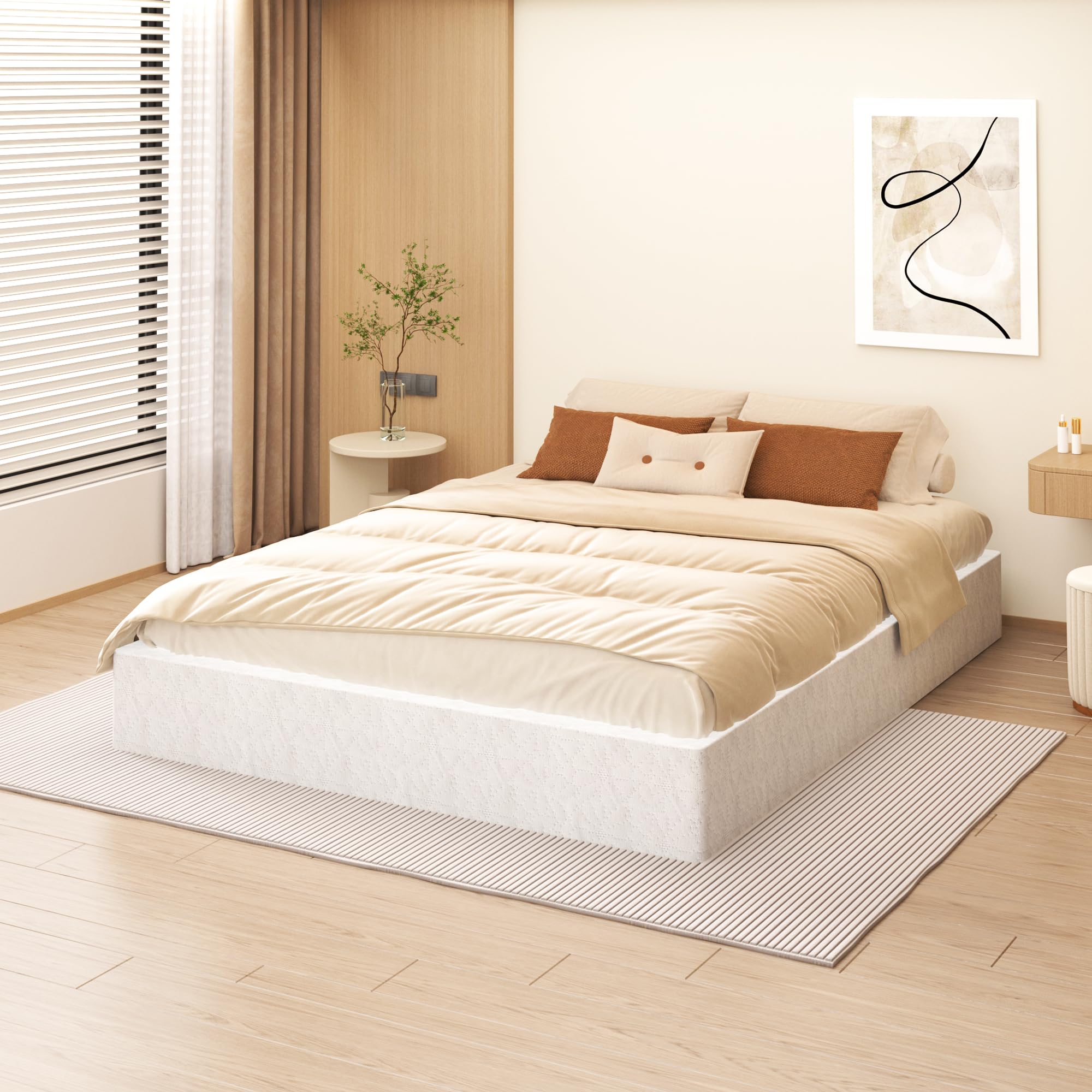 NHODIR heavy-duty 3000lbs capacity supports sturdy mattress base