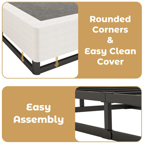 NHODIR standard queen size fits most mattresses at 79.5 by 59.6 inches.
