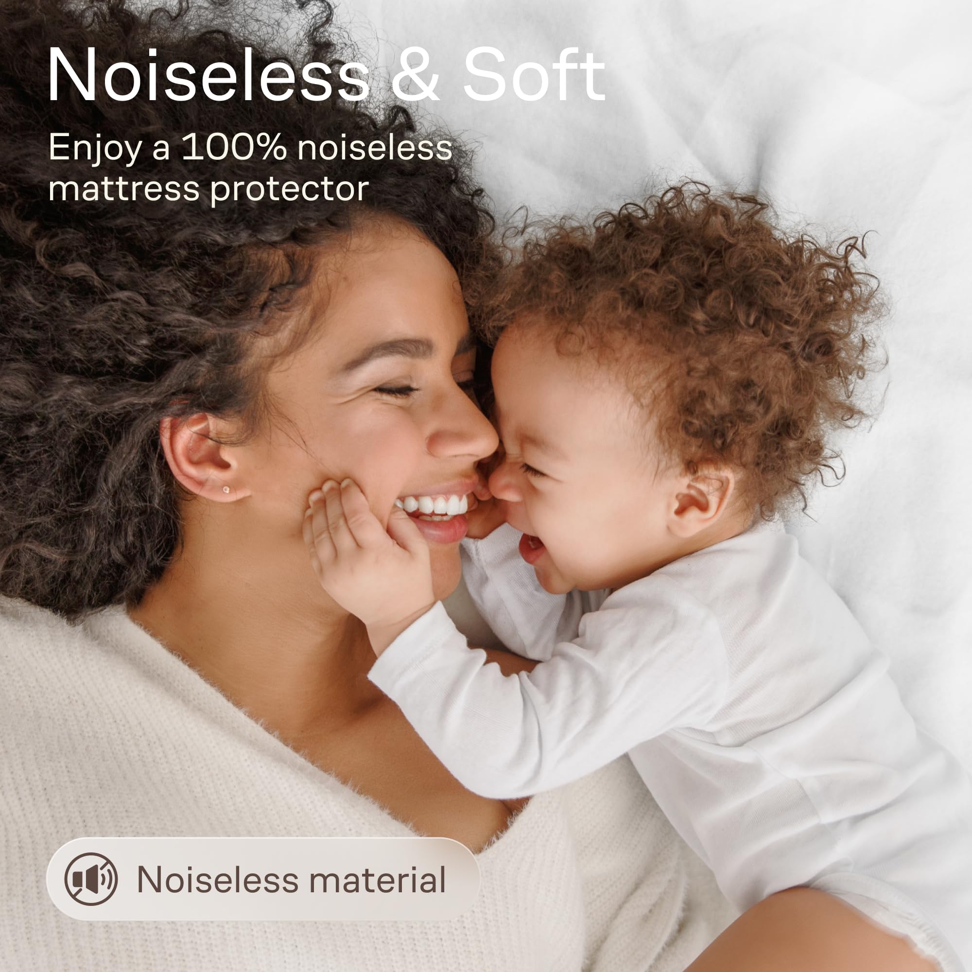 Niagara Cotton Mattress Pad on full bed demonstrates deep-pocket fit.