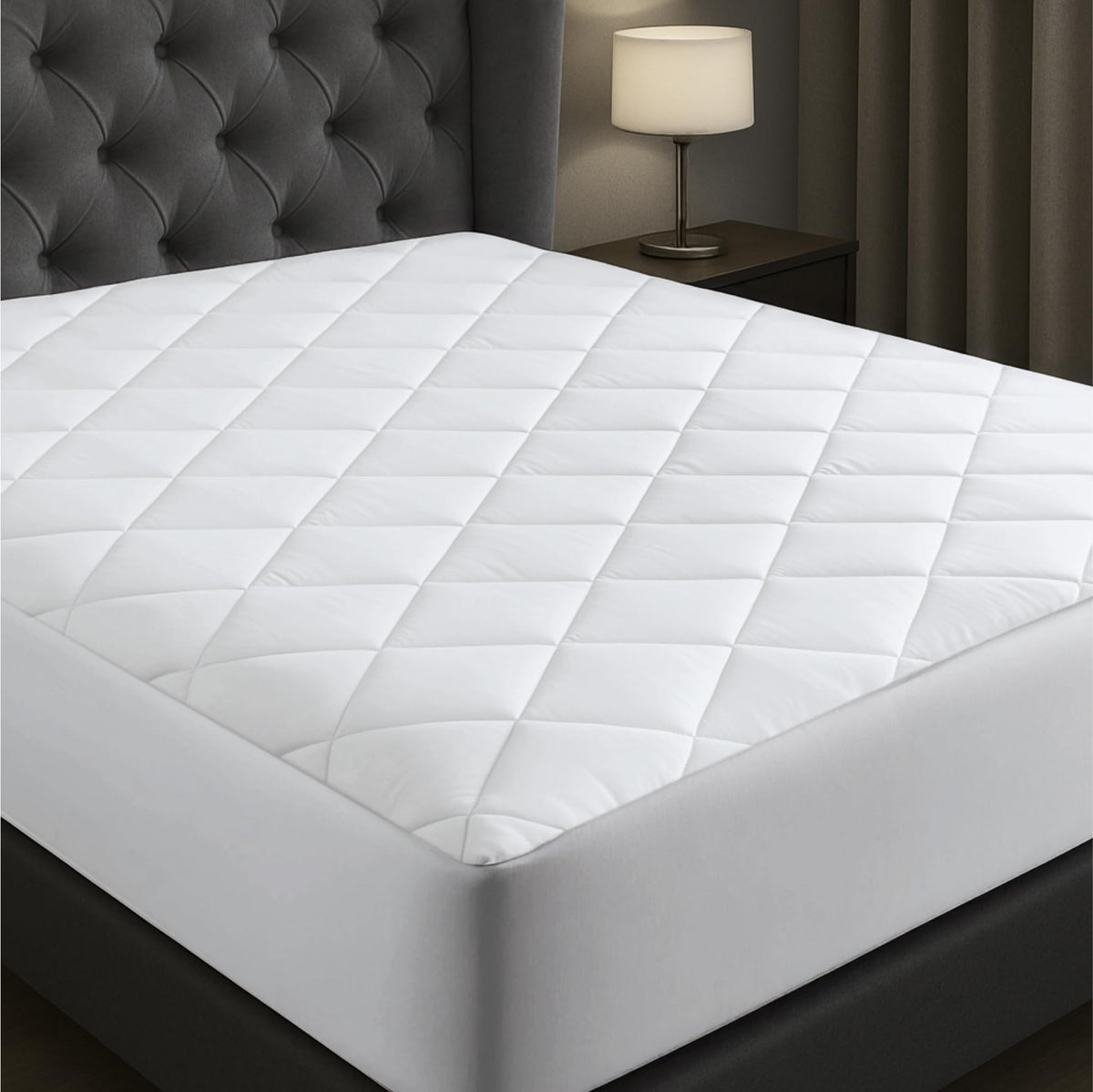 Niagara Cotton Mattress Pad top view reveals soft, breathable surface.