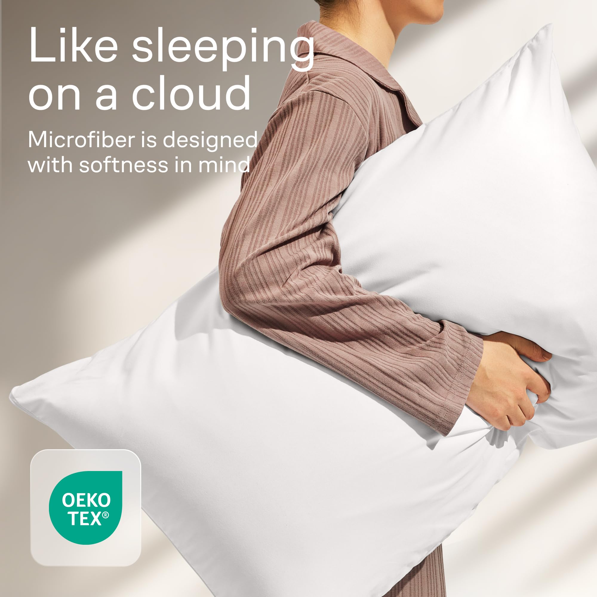 Niagara machine-washable pillow covers simplify cleaning and care.