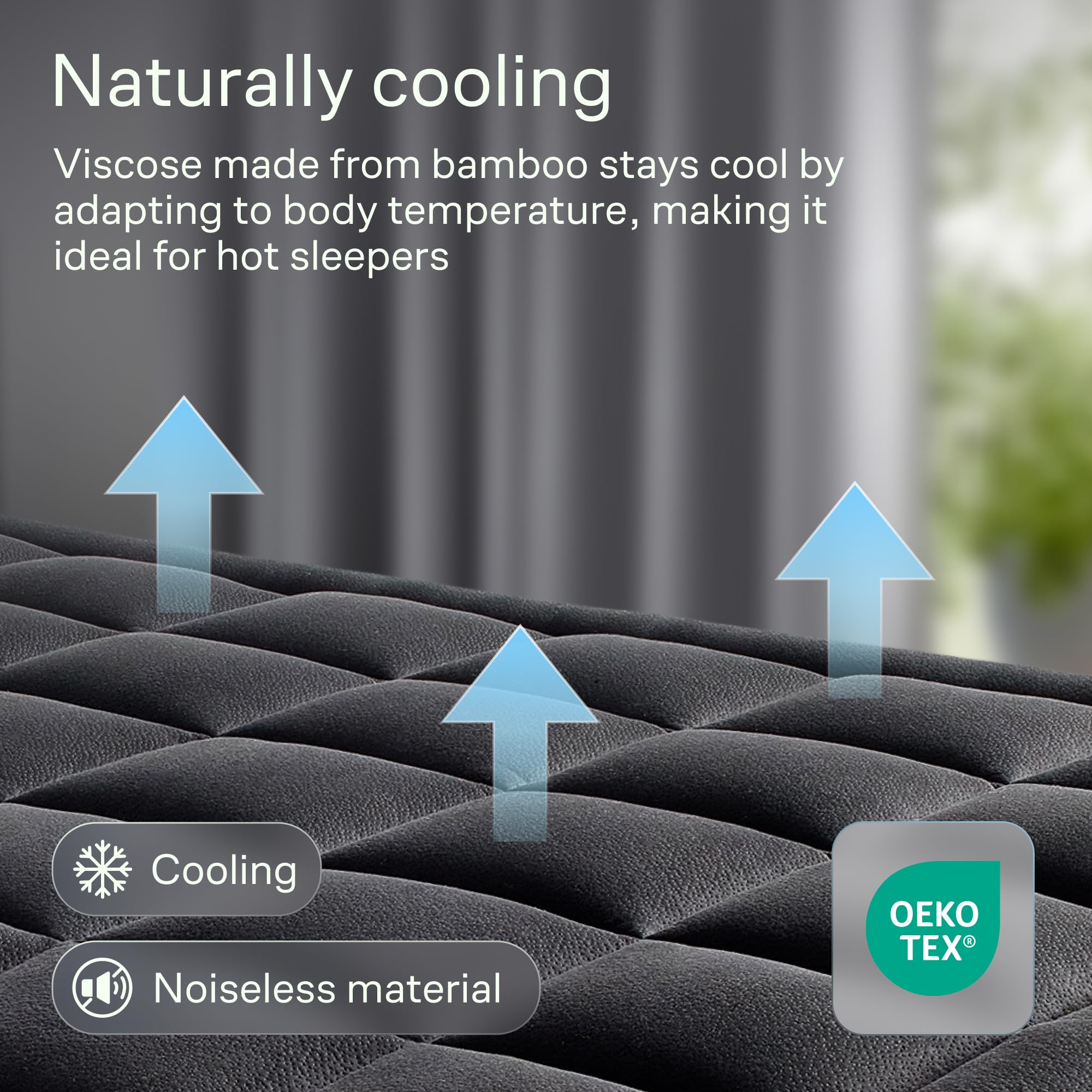 Cooling twin topper helps hot sleepers stay comfortable at night
