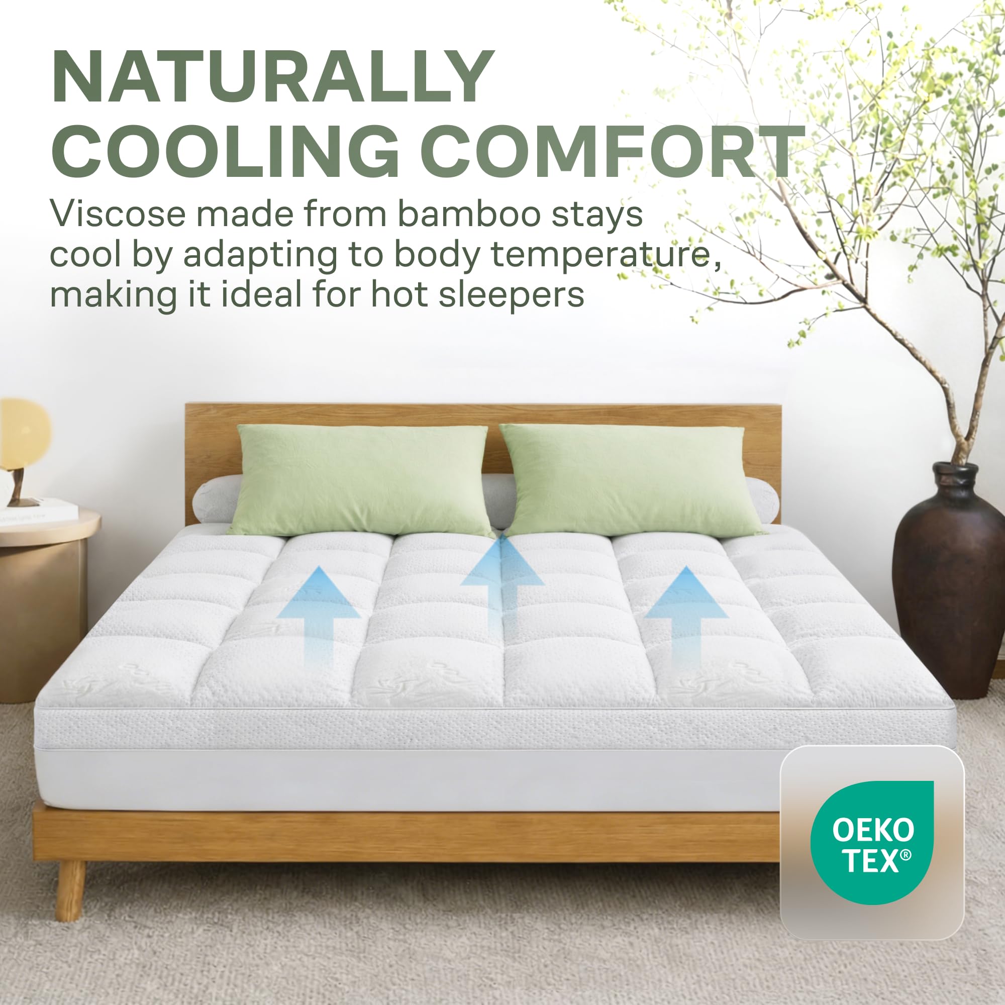 Niagara Sleep Solution deep pocket fit securing topper on tall mattresses