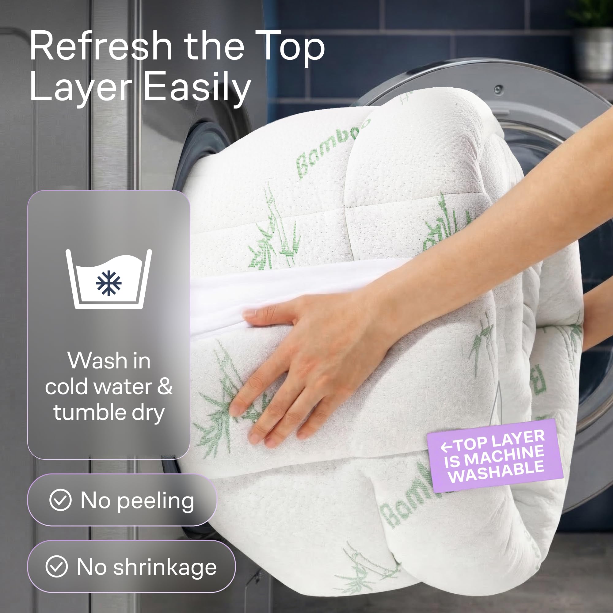 Niagara Sleep Solution durable design supports long-lasting comfort with simple care.