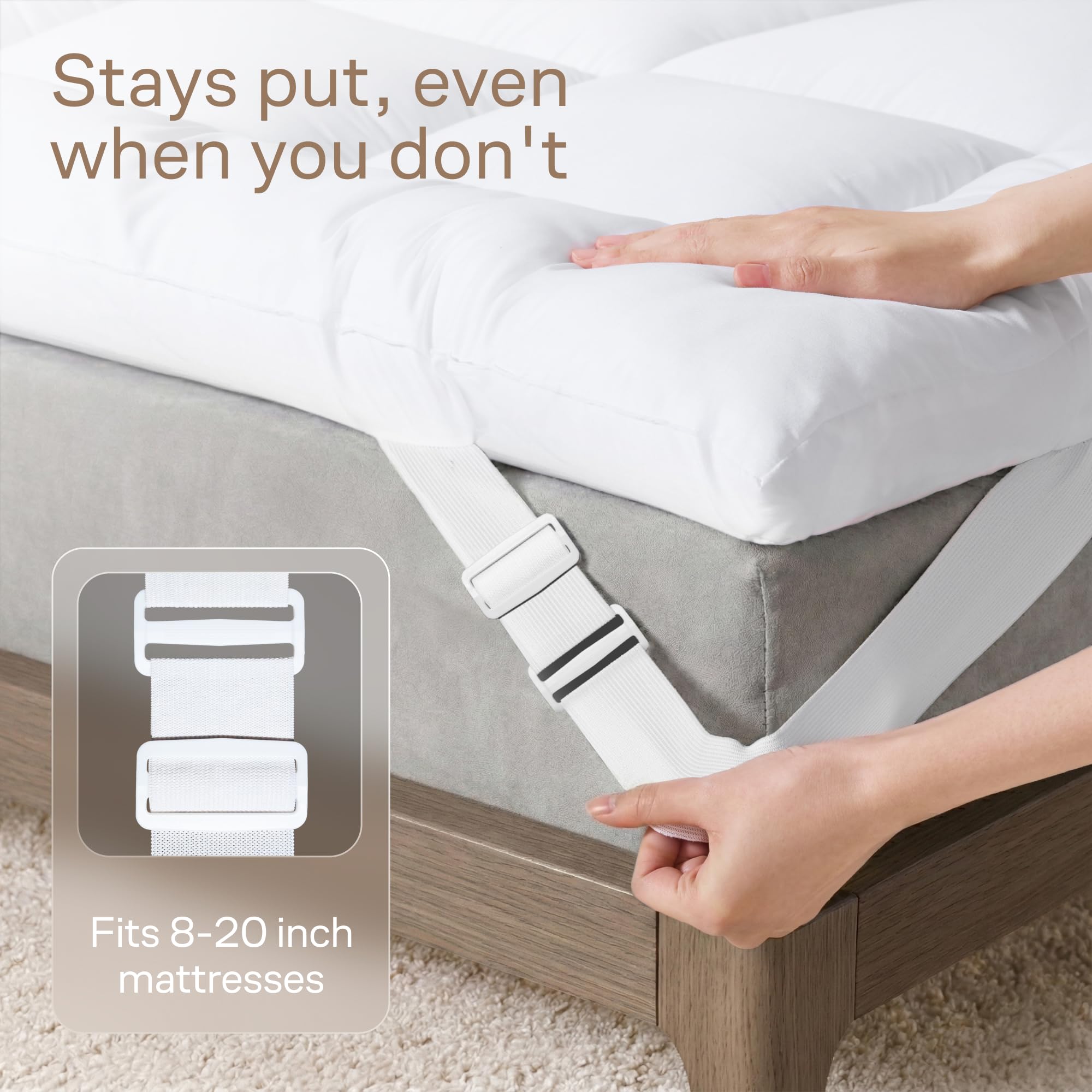 Niagara Sleep Solution easy-care machine-washable topper for hassle-free maintenance.
