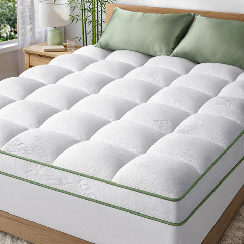 Niagara Sleep Solution extra thick 2 inch king topper closeup showing plush loft for lasting comfort