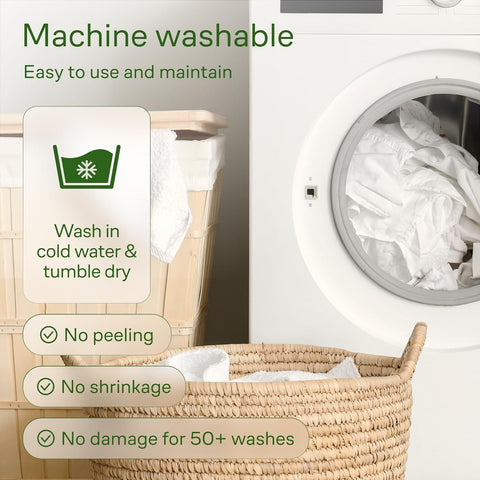 Niagara Sleep Solution Machine-Washable Topper is simple to refresh between uses.