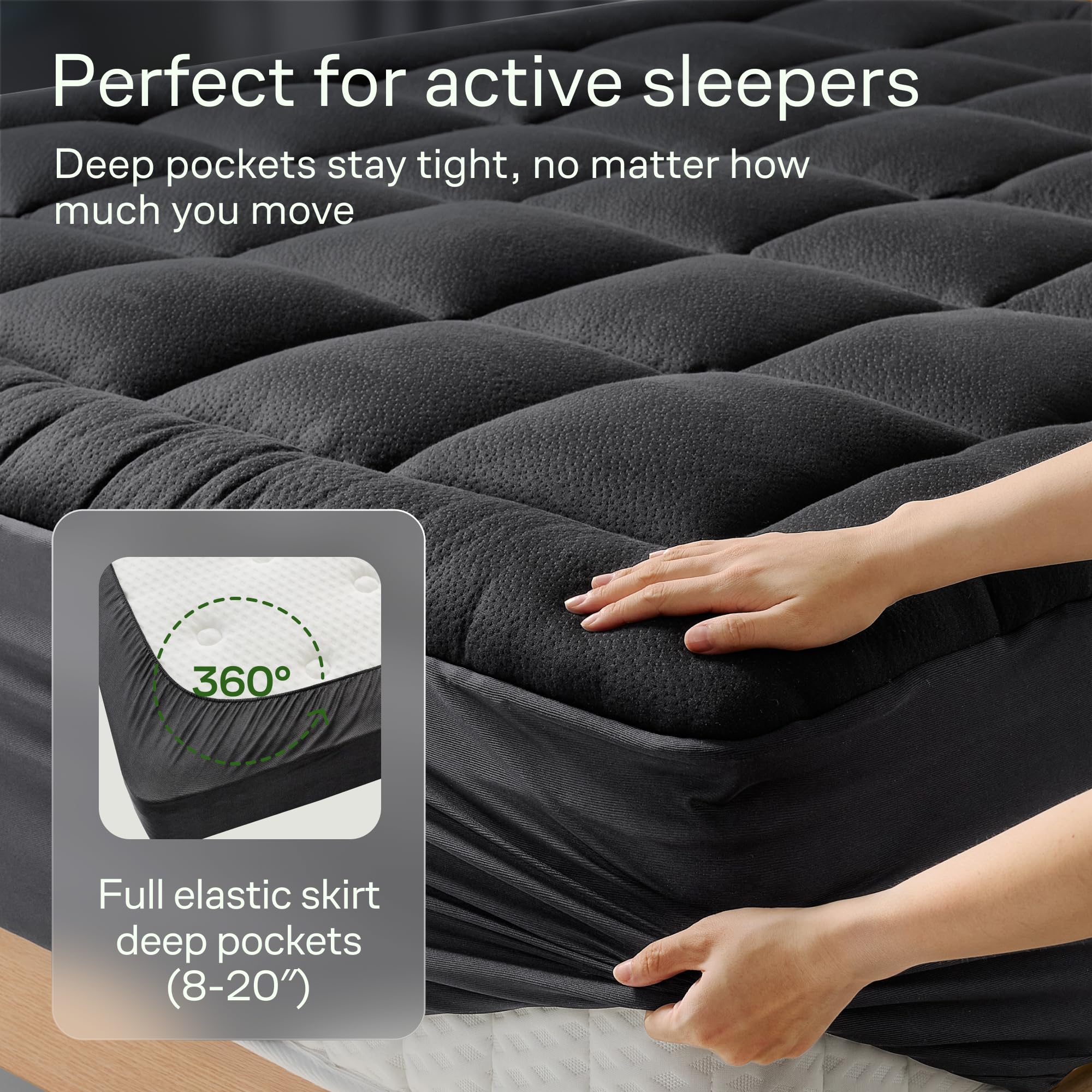 Machine-washable twin topper for easy care and longevity