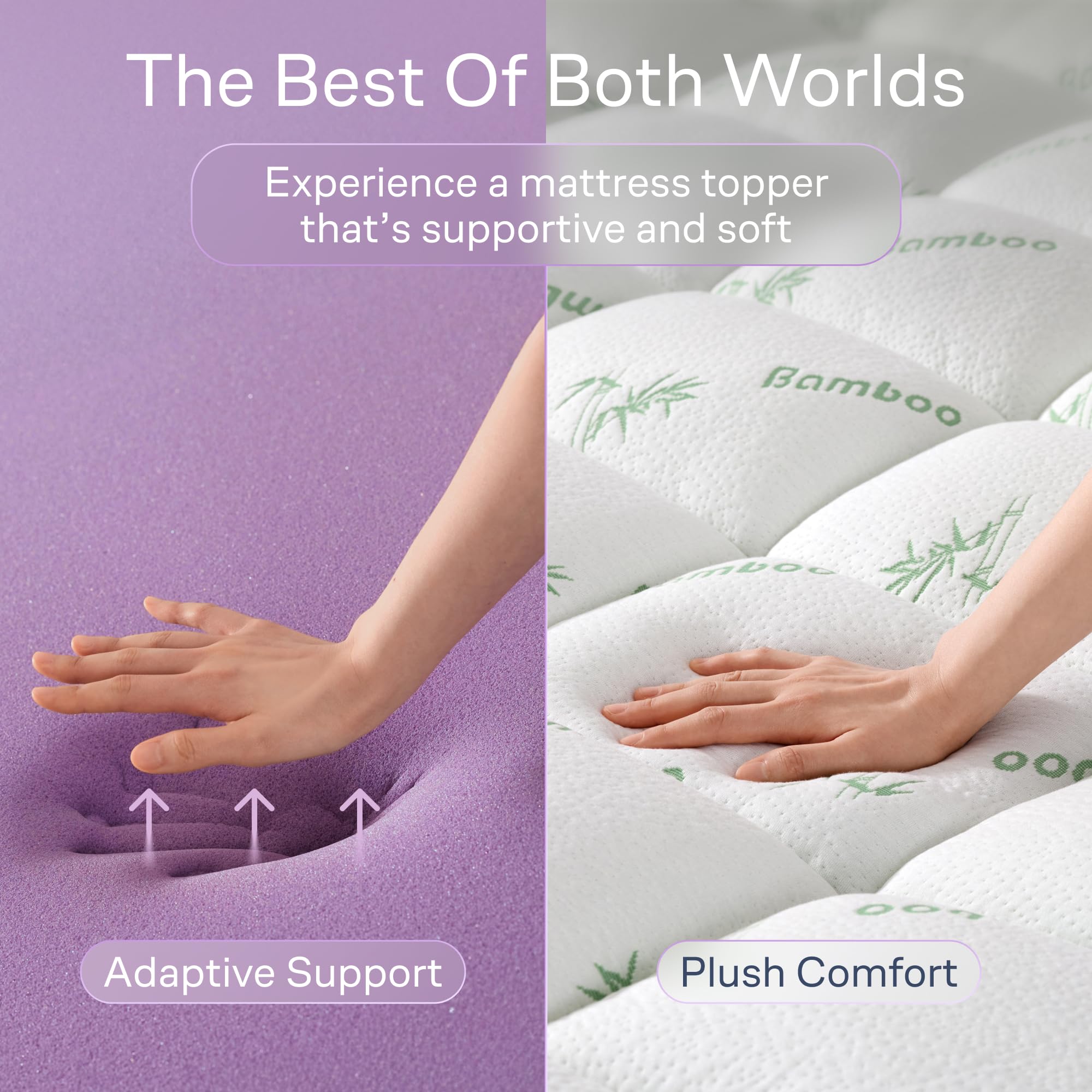 Niagara Sleep Solution memory foam layer provides targeted body support.