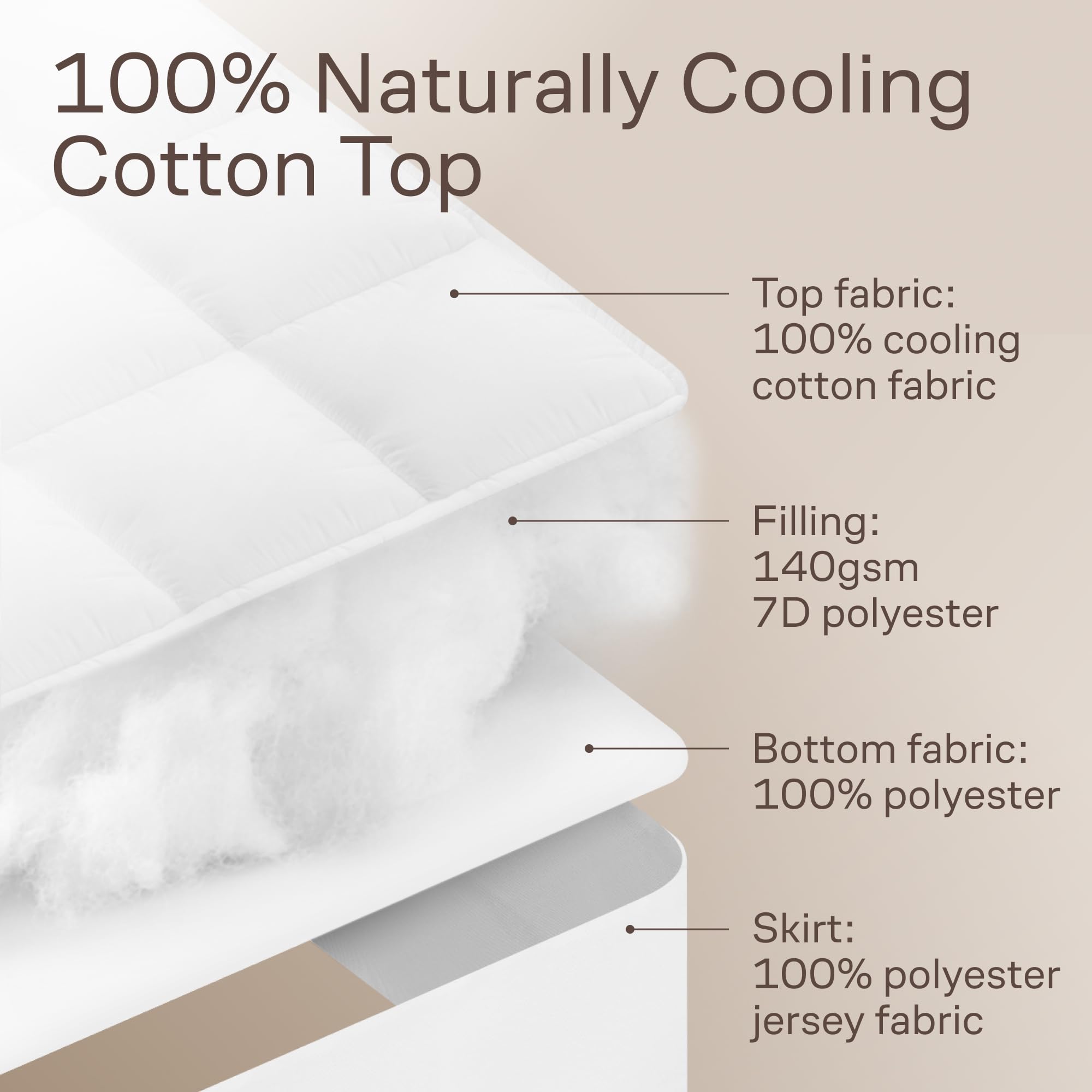 Niagara Sleep Solution easy-care close-up showing machine-washable convenience