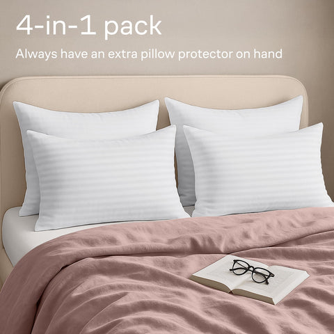 Niagara Sleep Solution premium pillow protection; extends pillow lifespan.