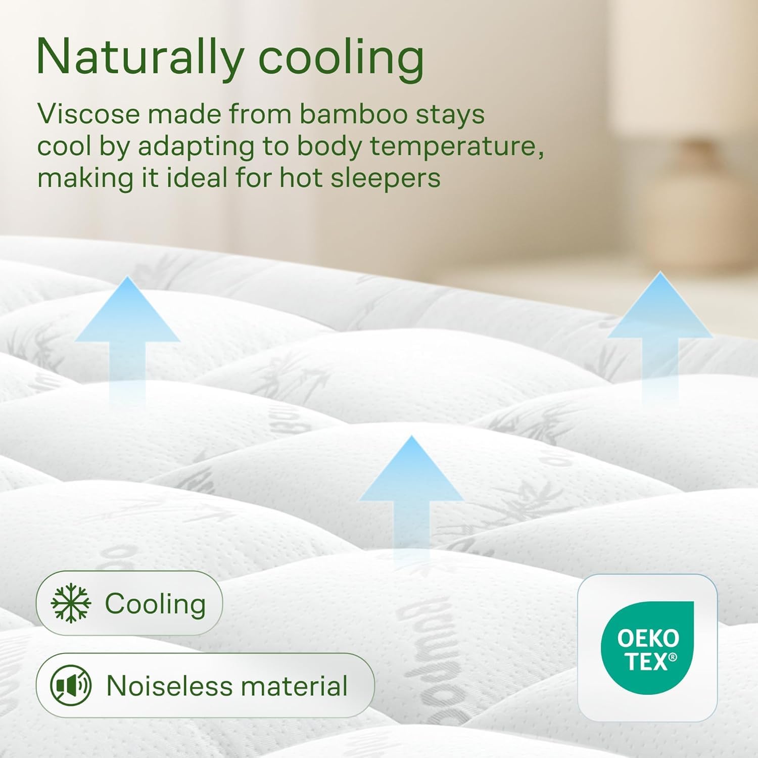 Niagara Sleep Solution Pillow-Top Mattress Pad adds extra cushion and support.